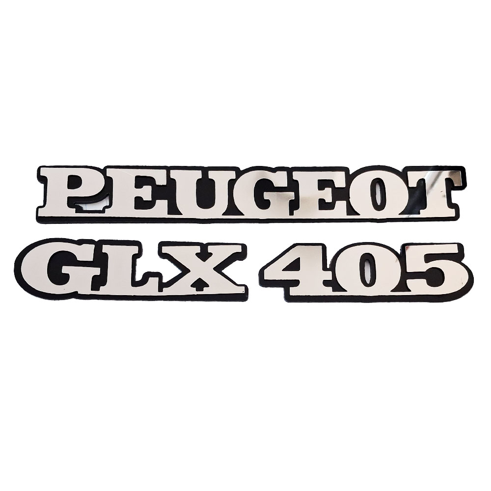 ست آرم عقب پژو 405 glx طرح پلکسی